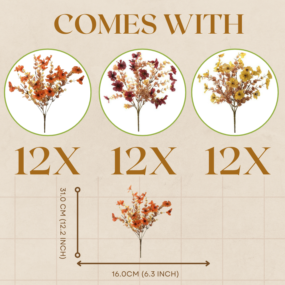 Fall Artificial Flowers - Baby Care Shop