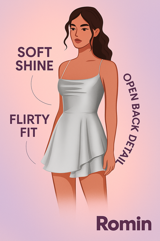 Lace-Up Satin Cami Dress